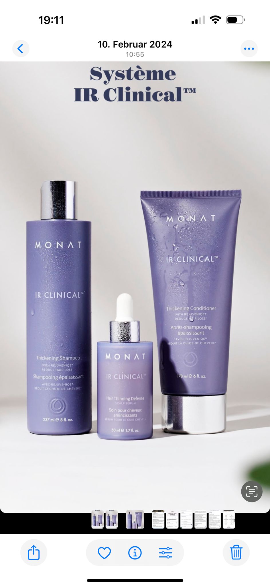 MONAT IR Clinical Spezialpflege für kräftiger wirkendes Haar